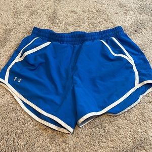 Blue Under Armor running shorts